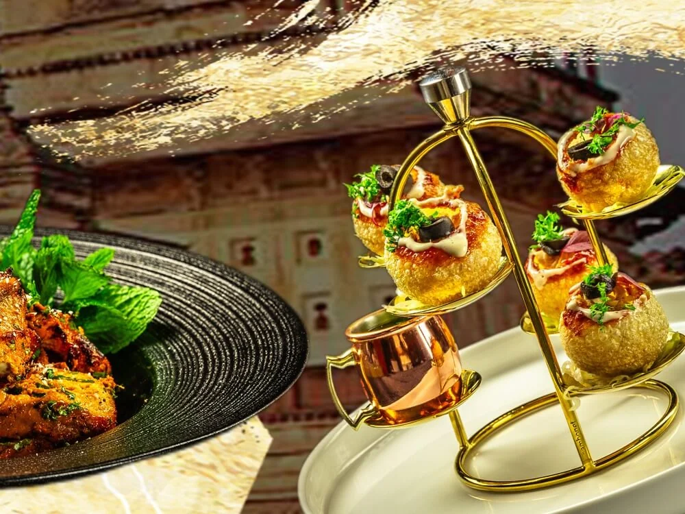 Indian Appetisers at Amber Wall Restaurant, Hotel Amber Palace Gurgaon